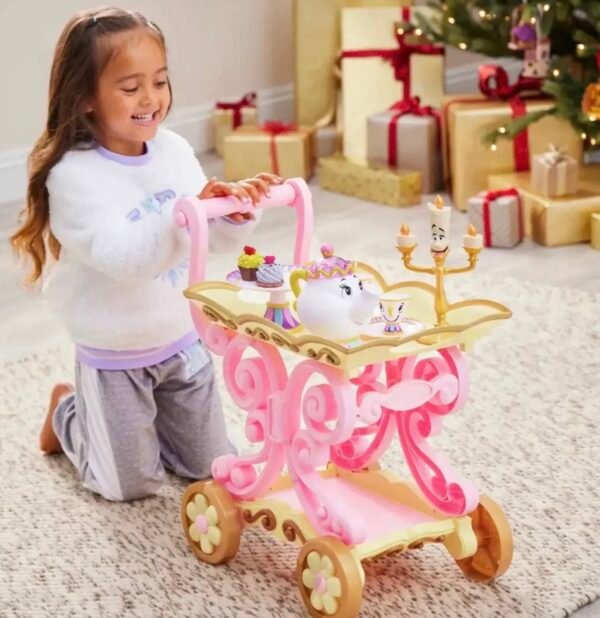 Bella Y Bestia Play Set De Te Carrito + Accesor Disney Store