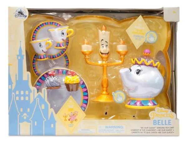 Bella Y Bestia Play Set De Te Carrito + Accesor Disney Store