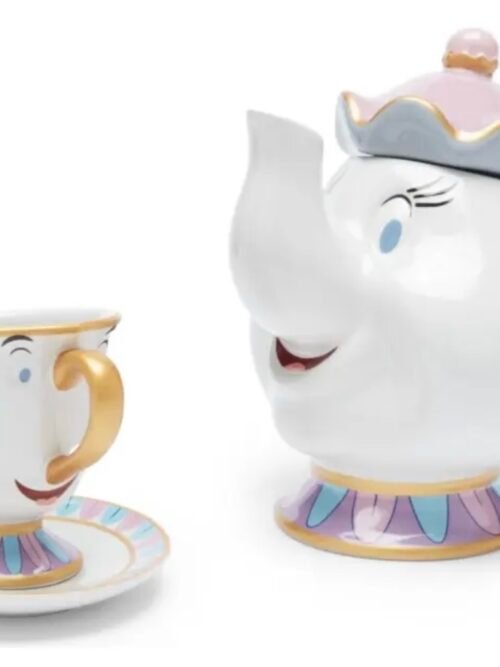 Sra Potts Y Chip Set De Te Bella Y Bestia Disney Europa